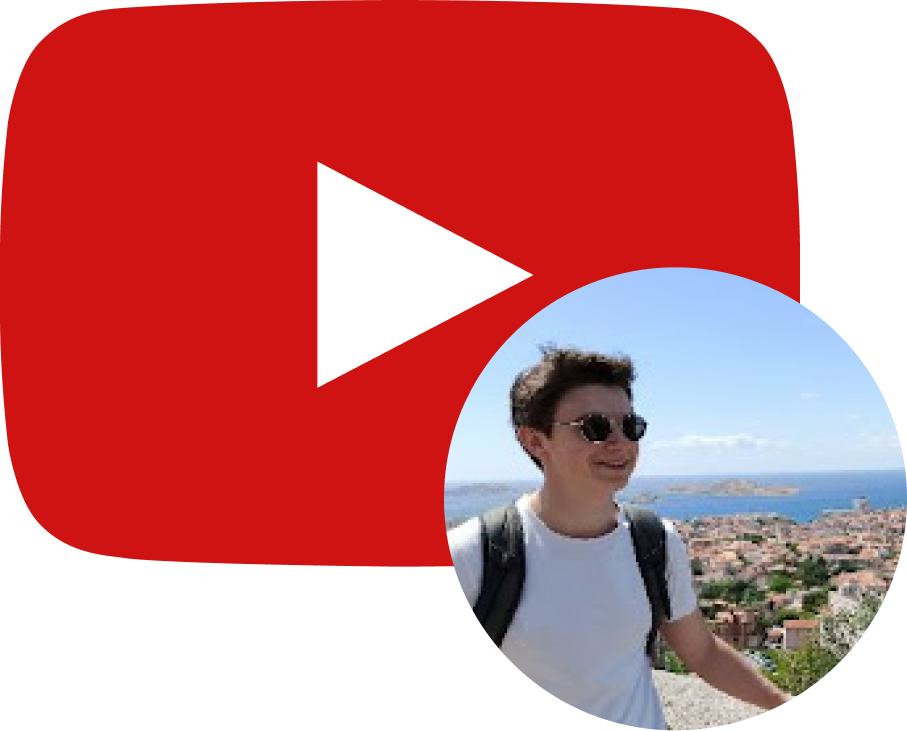 youtube icon and valentin picture